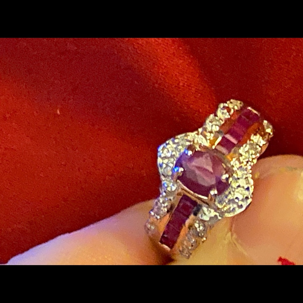 Ruby and diamond ring - Picture 5 of 8